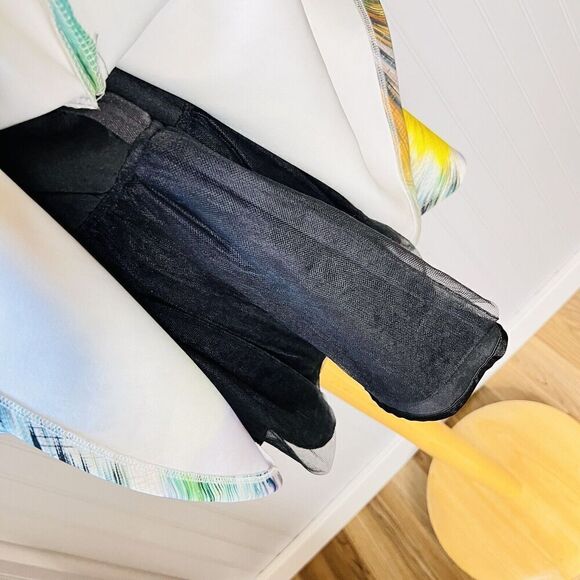 Bebe Alexis Sz M Mini Skater Dress Animal Print Tie Dye Fit Flare $139 NWT 0836 - Picture 8 of 15